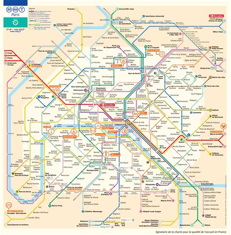 Paris Metro Map The Paris Pass