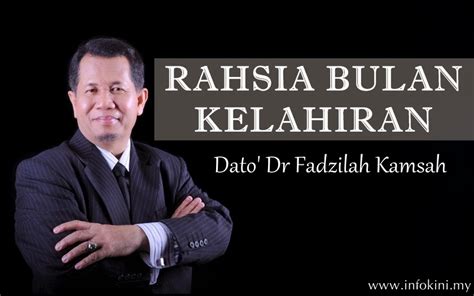 Motivasi dato dr fadzilah kamsah. RAHSIA BULAN KELAHIRAN - Hasil Kajian 25 Tahun Dato' Dr ...