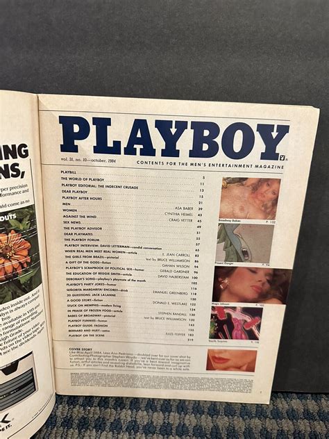 1984 October Playboy Magazine Lesa Pedriana MH691 EBay