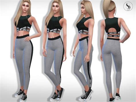 The Sims Resource Athletic Fitness Outfit By Saliwa Sims 4 Downloads