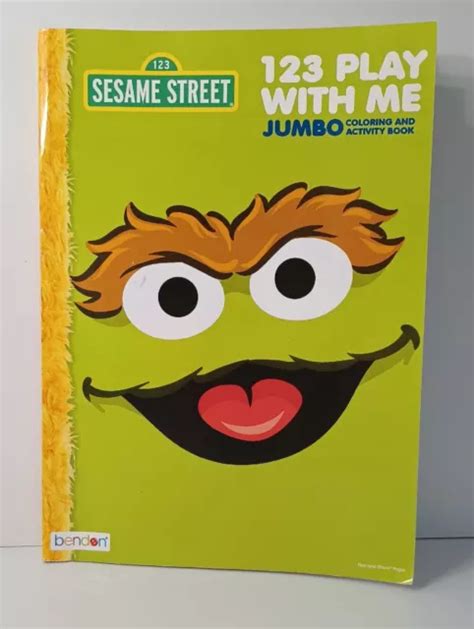 Sesame Street 123 Play With Me Jumbo Coloring Activity Book 2013 534