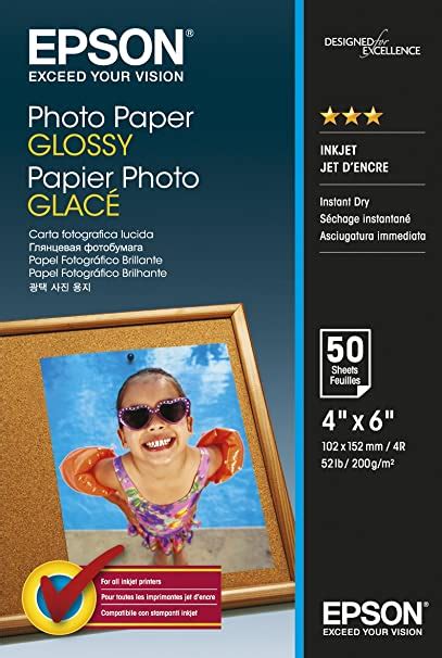 Epson Glossy Photo Paper 102 X 152 Mm 200 Gm2 50