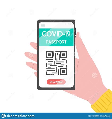 Der digitale impfpass per app: Handy Mit Covid19 Impfpass. Elektronischer Reisepass Mit ...