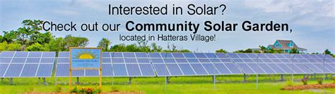 Community Solar Garden Cape Hatteras Electric Cooperative