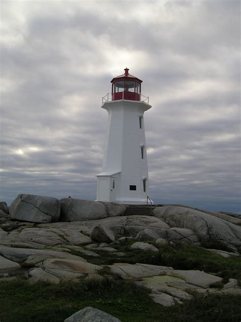 Free Images Sea Coast Lighthouse Tower Canada Cape Peggys Cove