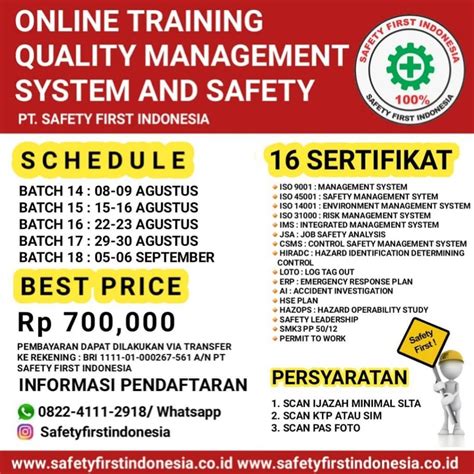 1,361 likes · 8 talking about this. Online Training Pembinaan Ahli K3 Umum di Solo - INFO ...