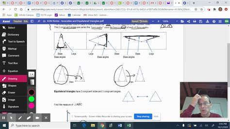 Video Lesson 4 06 Isosceles And Equilateral Triangles Youtube