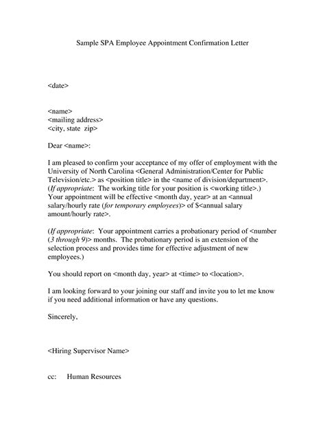 Sample Of Confirmation Letter Alexander Clark