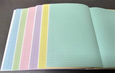 Coloured Paper Exercise Books 64 Page Irlen Dyslexia