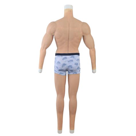 Knowu Silicone Male Bodysuit Muscle Suit Strong Artificial With Arms