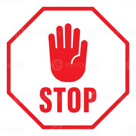 Stop Schild Symbol Transparenter Hintergrund 12042309 Png