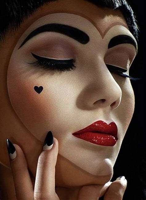 Mime Makeup Sample Ideas 28 Melhor Maquiagem Para Halloween Maquiagem Carnaval Maquiagem