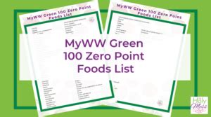 Nov 11, 2019 · here is a printable of the my ww green 100 zero point foods list available to you when you use the green plan. My WW Green 100 Zero Point Foods List - Free PDF Printable ...