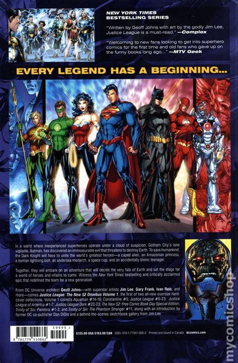 Justice League The New 52 Omnibus Hc 2021 Dc Comic Books