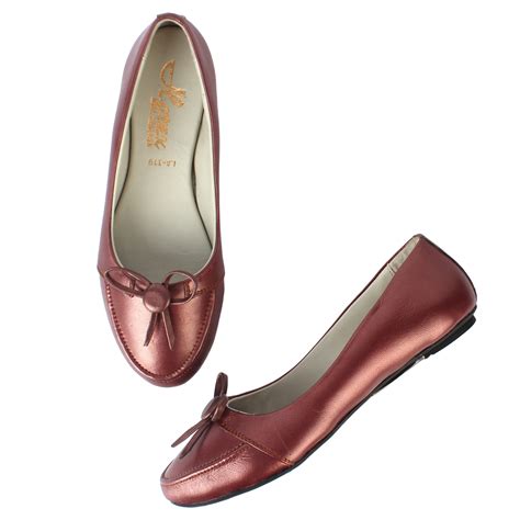 Pink Belly Shoes For Women Copper Pink Color Pure Leather Horex