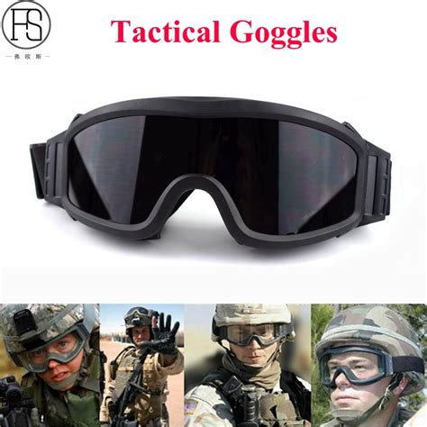 Military Tactical Goggles Airsoft Glasses Paintball Shooting Wargame Army Sunglasses Men