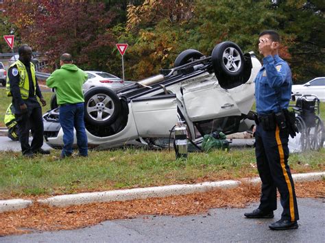 Rollover Motor Vehicle Accident At Century Road In Paramus Closes Route