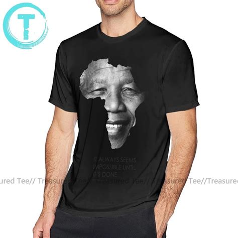Top Mandela T Shirt Nelson Mandela Africa T Shirt Short Sleeves Printed Tee Shirt Male 100