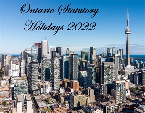 Ontario Statutory Holidays 2022 Public Holidays In Canada