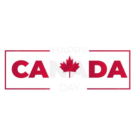 Happy Canada Day Message With Red Maple Leaf Illustration Leaf Canada