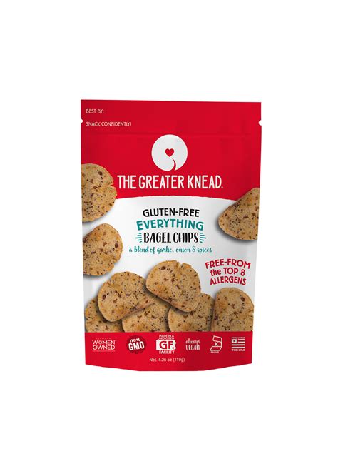 These gluten free chocolate chip muffins are pretty much everything you might want a muffin to be. Greater Knead Gluten Free Bagel Chips - Allergy Shop