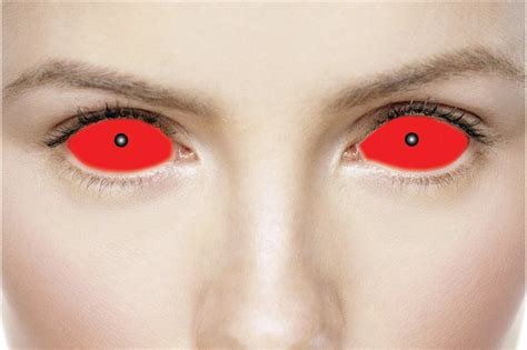 Uk Nightmare Red 22mm Sclera Contact Lenses