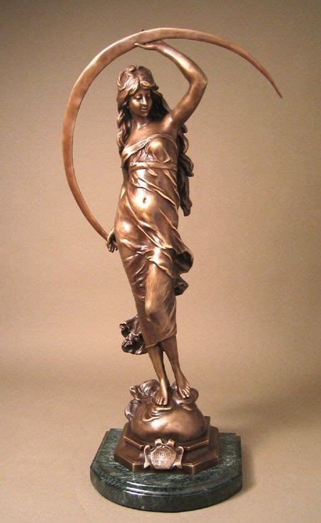 Beautiful Lady Aurore Art Nouveau Bronze Sculpture Bronze Sculpture Art Nouveau Sculpture