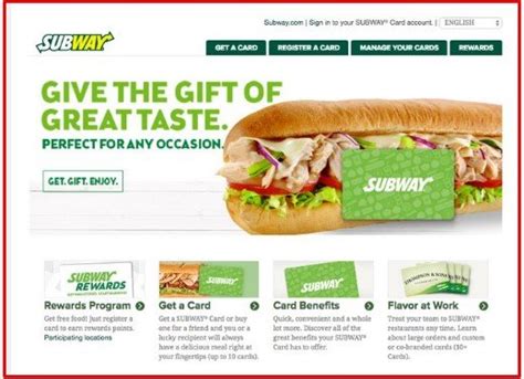 Go to www.mysubwaycard.com to learn more about this exciting feature or to purchase large quantities of subway® cash cards! Mysubwaycard - Activate and Check Subway Gift Card Balance