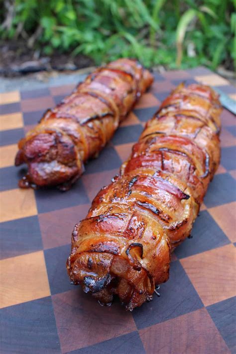 Bacon Wrapped Pork Tenderloin With Maple Glaze Recipe Cart
