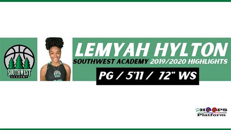2022 Canadian Pg Lemyah Hylton Southwest Academy Osba 2019 20