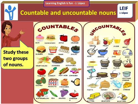 Contables E Incontables En Ingles Comida Ejemplos De Sustantivos