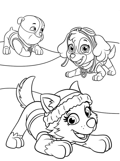 Rubble Paw Patrol Coloring Lesson Kids Coloring Page Coloring