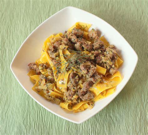 Fennel And Italian Sausage Pappardelle