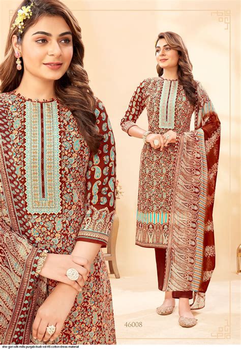 Shiv Gori Silk Mills Punjabi Kudi Vol 46 Cotton Dress Material
