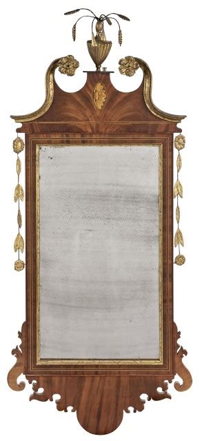 Federal Inlaid Mahogany And Parcel Gilt Pier Mirror Doyle Auction House