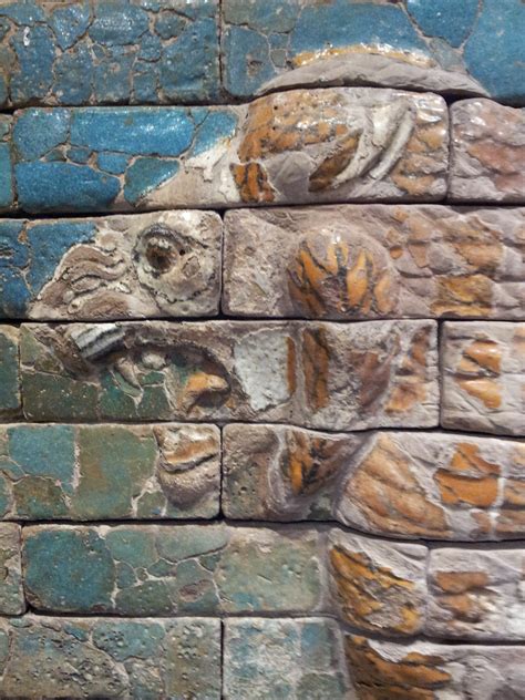 Neo Babylonian Panel With Lion 604562 Bce Glazed Brick Flickr