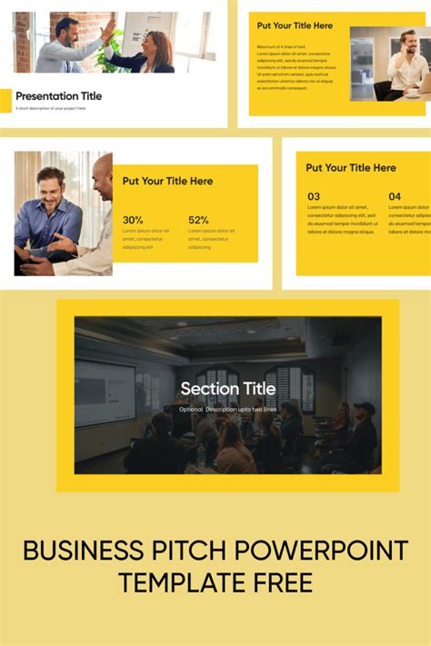 Business Pitch Powerpoint Template Free Masterbundles