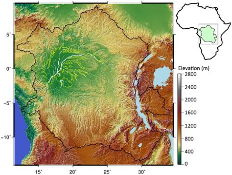 Congo Basin Rainforest Map