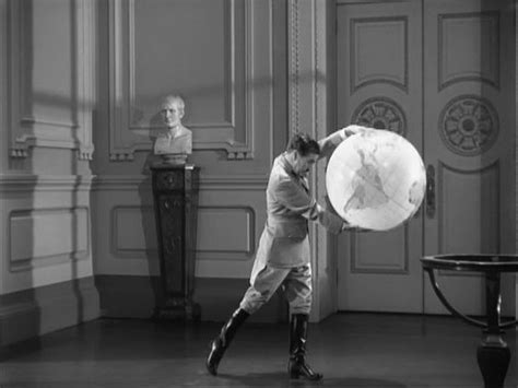 The Great Dictator Charlie Chaplin As Adenoid Hynkel Famous Globe