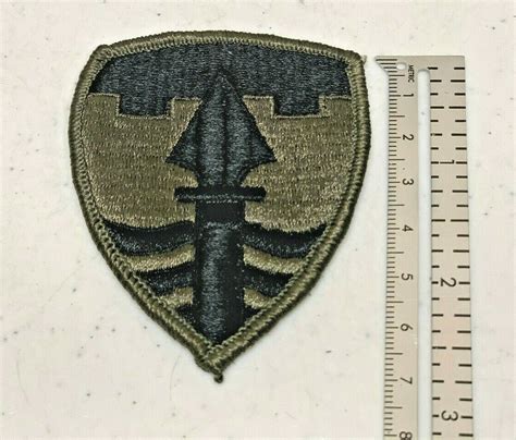 Us Army 43rd Military Police Brigade Mp Subdued Embroidered Patch Od