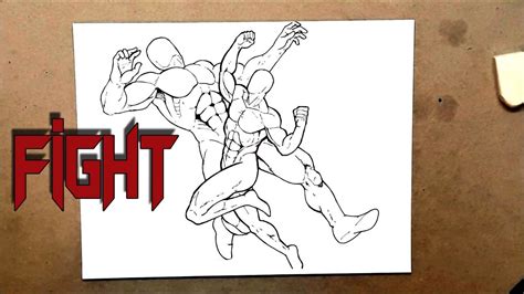 How To Draw Fighting Poses Step By Step Drawing Guide