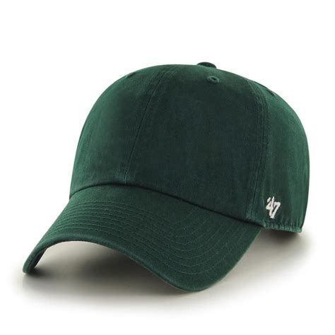 47 Brand Clean Up Blank Dad Hat Dark Green Adjustable Sportbuff
