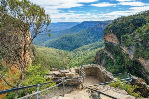 Hiking In The Blue Mountains National Park Australia Stock Photo