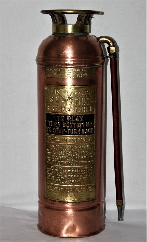 Antique Copper And Brass Belmont Fire Extinguisher Belmont Hardware Co