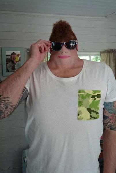 Shrunken Head Hunk Shades Tattoos And A Funny Shaped