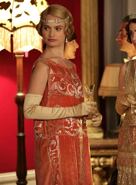 Lily James As Lady Rose Macclare In Downton Abbey Series 4 Christmas Special 2013 Downton