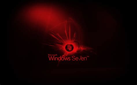 Windows 7 Red Wallpapers Amazing Picture Collection
