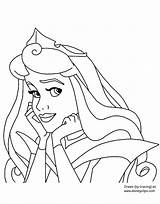 Coloring Aurora Maleficent Pages Sleeping Beauty Face Disneyclips Template Gif Funstuff sketch template