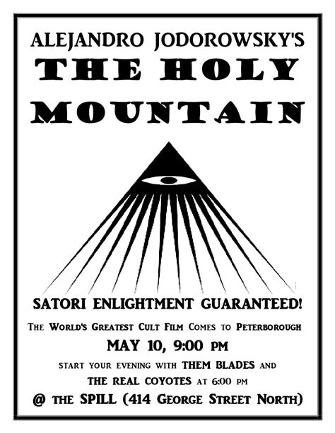 Poster For Alejandro Jodorowskys Film The Holy Mountain 1973