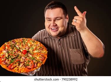 Eating Contest Pizza Fat Man Eating Stock Photo Shutterstock